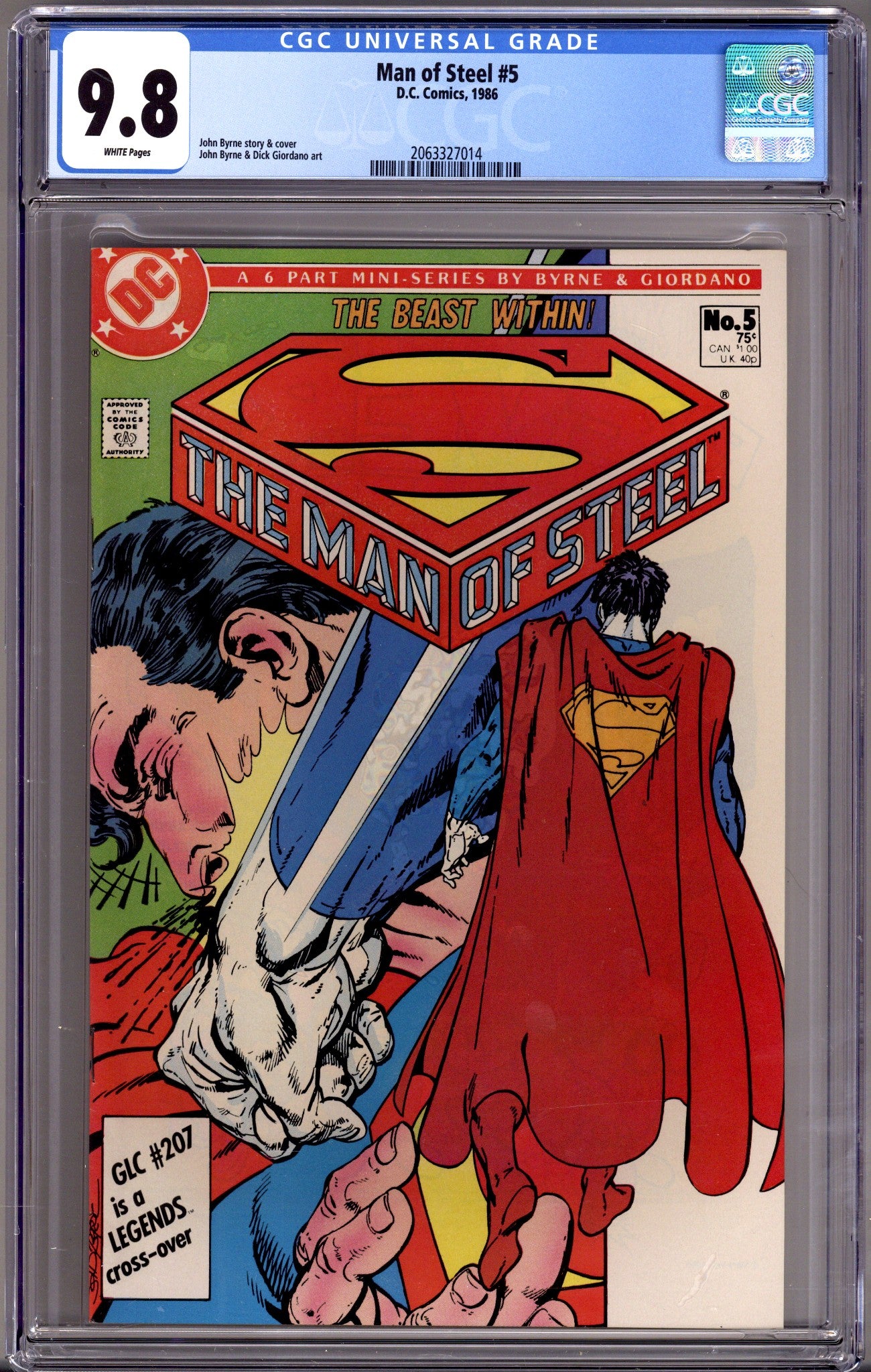 The Man of Steel Vol 1 5 CGC 9.8 (NM/M) (1986) 