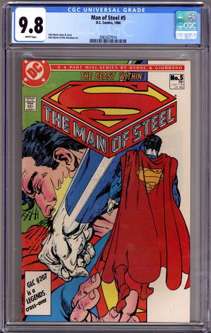 The Man of Steel Vol 1 5 CGC 9.8 (NM/M) (1986)