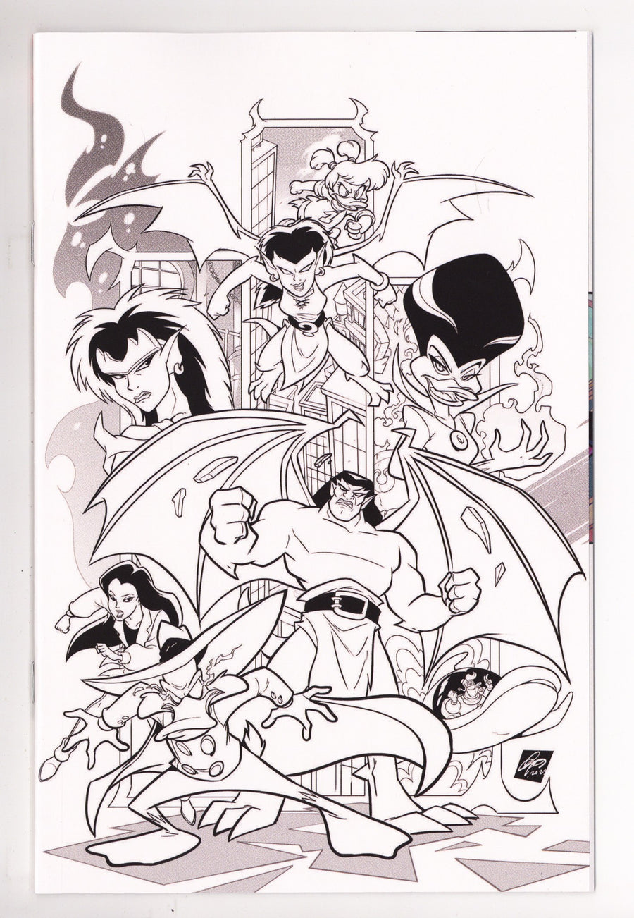 Gargoyles Darkwing Duck  2 Cangialosi  B&W Virgin Incentive NM  (2026)