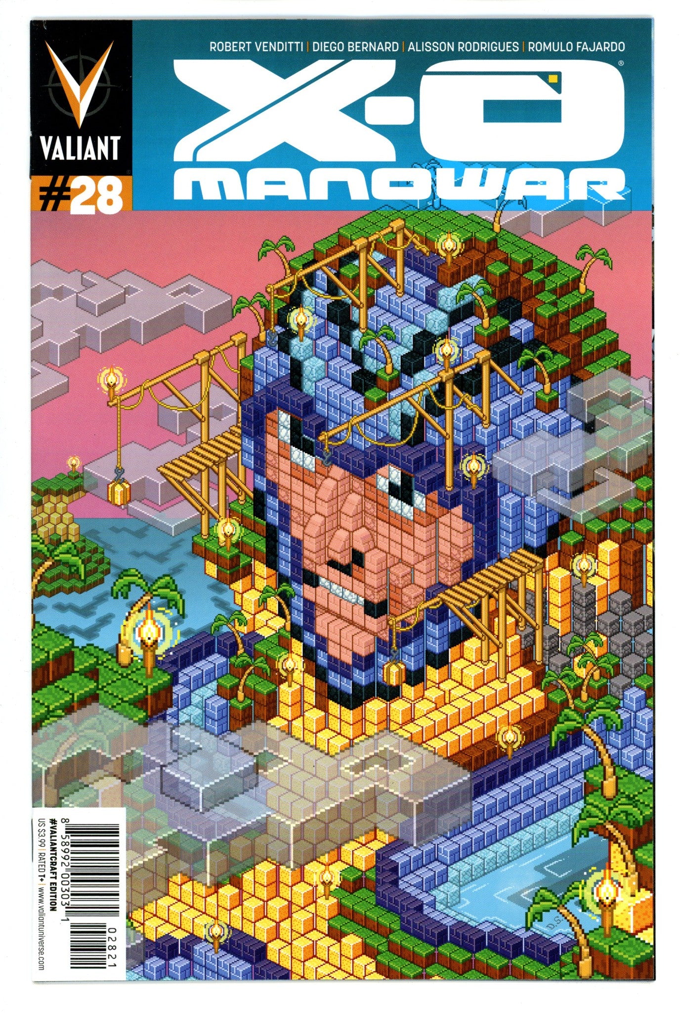 X-O Manowar Vol 3 28 High Grade (2014) Santiago Variant 