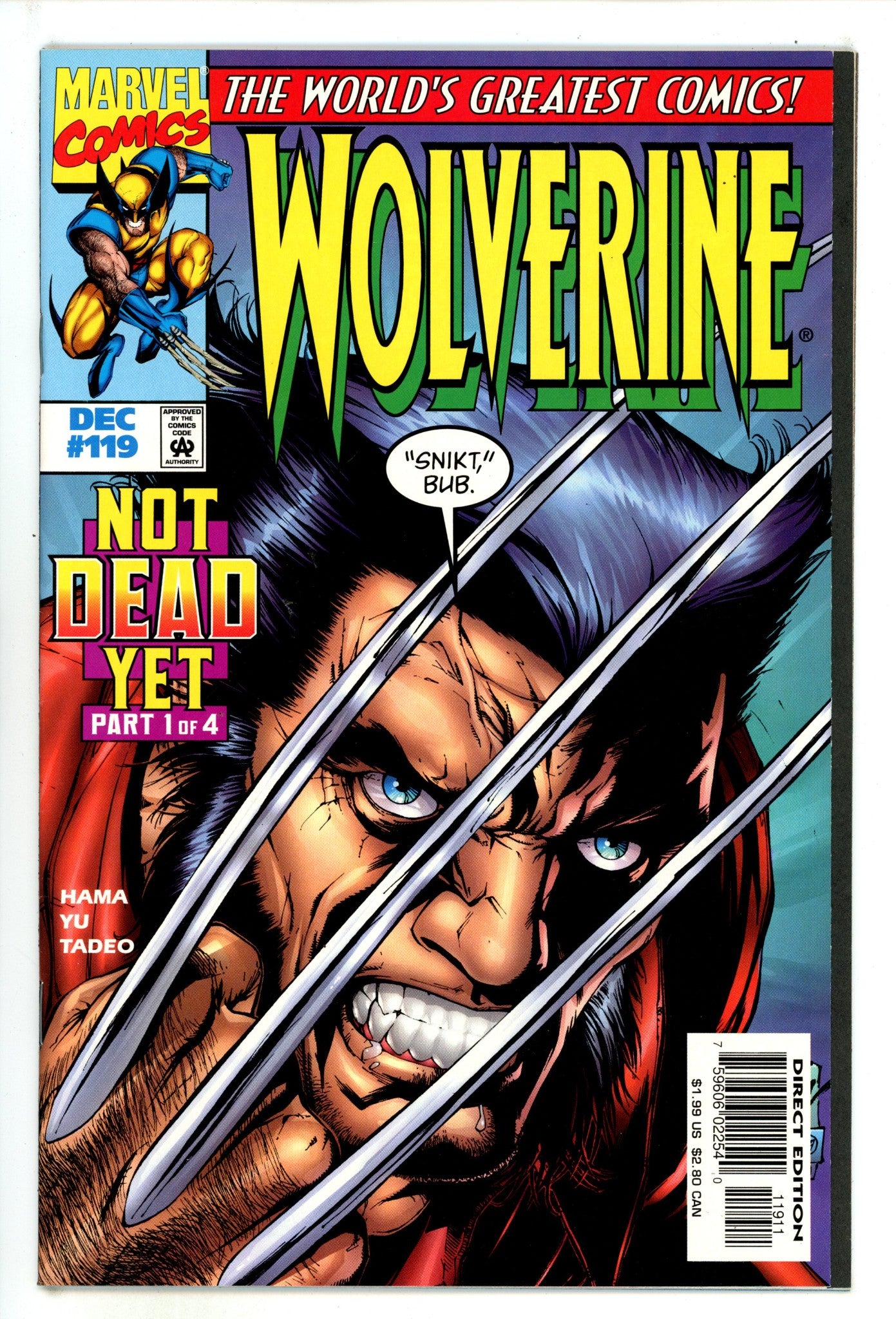 Wolverine Vol 2 119 High Grade (1997) 