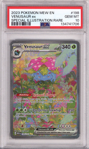Pokemon 151 Venusaur Ex Special Illustration Rare PSA Gem Mint 10 (2023)
