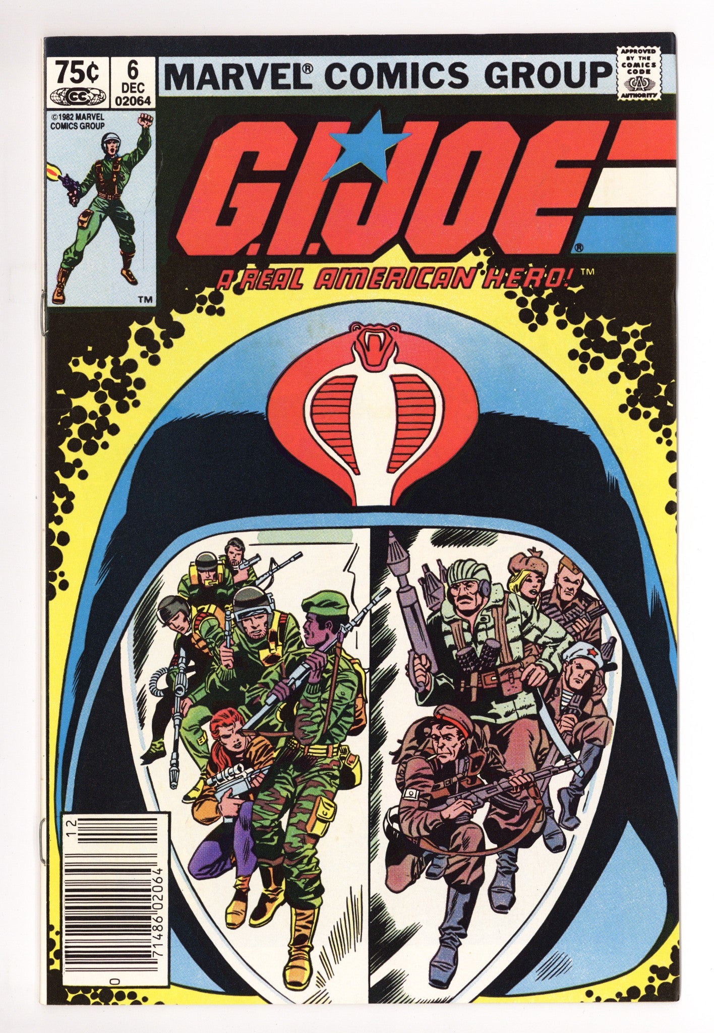 G.I. Joe, A Real American Hero 6 FN+ (6.5) (1982) Canadian Price Variant 