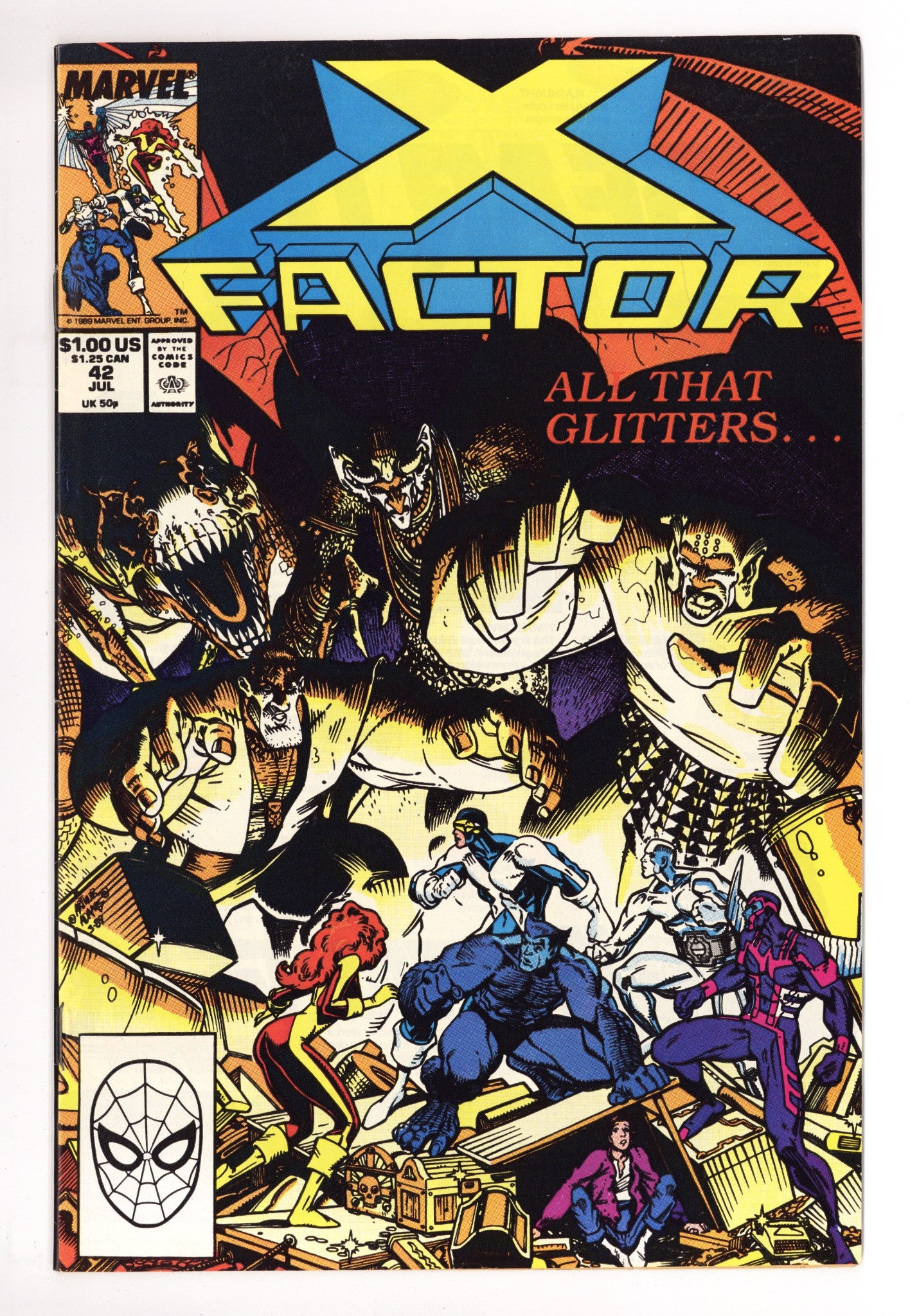 X-Factor Vol 1 42 Mid Grade (1989) 