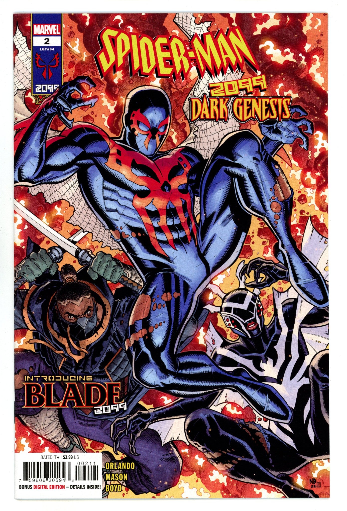 Spider-Man 2099: Dark Genesis  2 (94)  High Grade  (2023)  