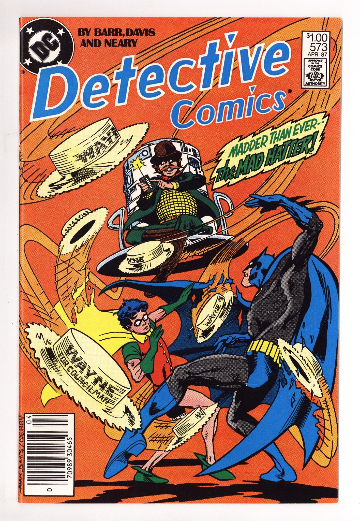 Detective Comics Vol 1 573 NM- (9.2) (1987) Canadian Price Variant 