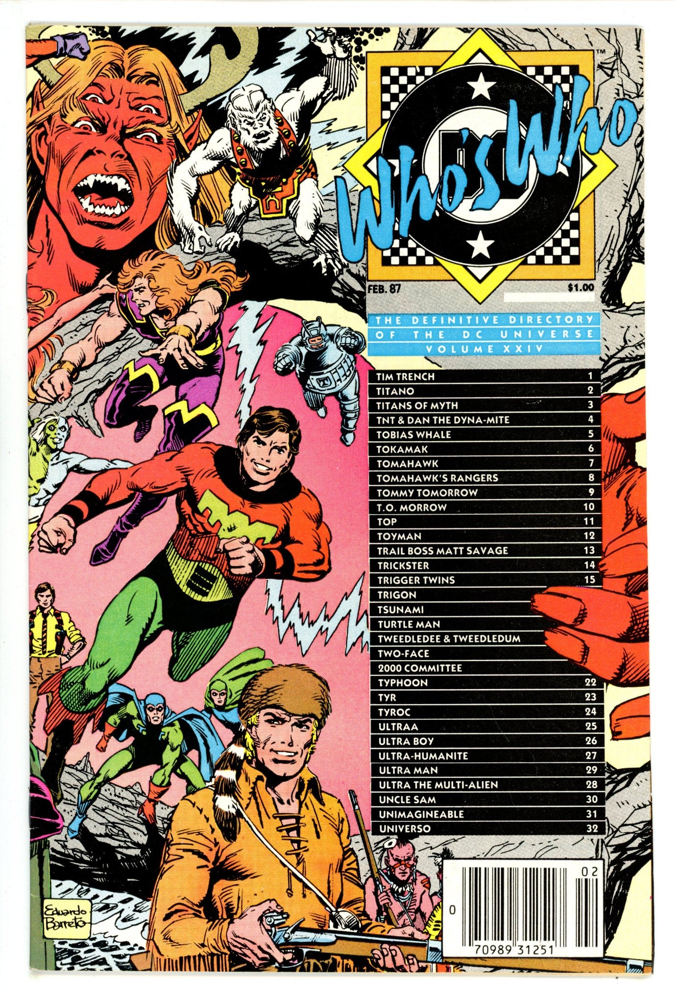 Who's Who: The Definitive Directory of the DC Universe 24 Newsstand (1986)