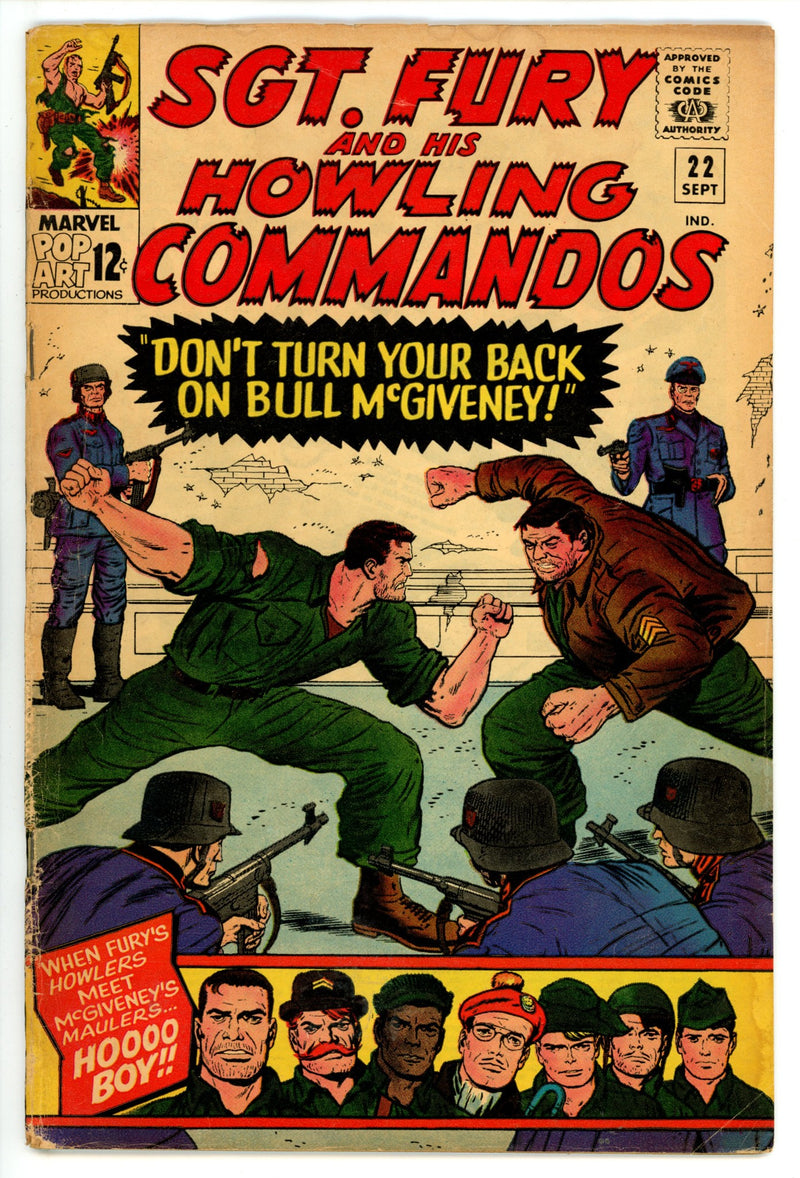 Sgt. Fury   22  VG- (3.5)   (1965)        