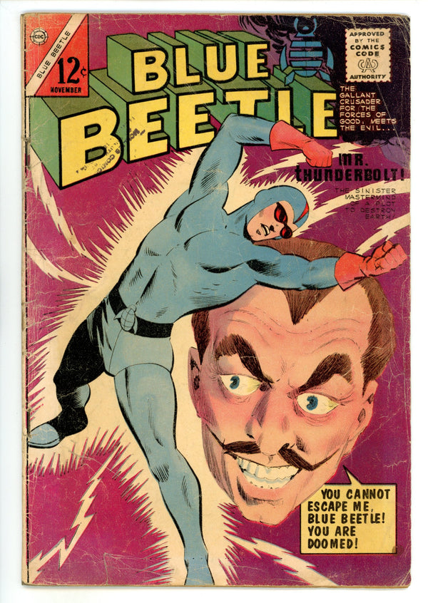Blue Beetle Vol 4 3 GD/VG (3.0) Interior Cover Taped (1964)