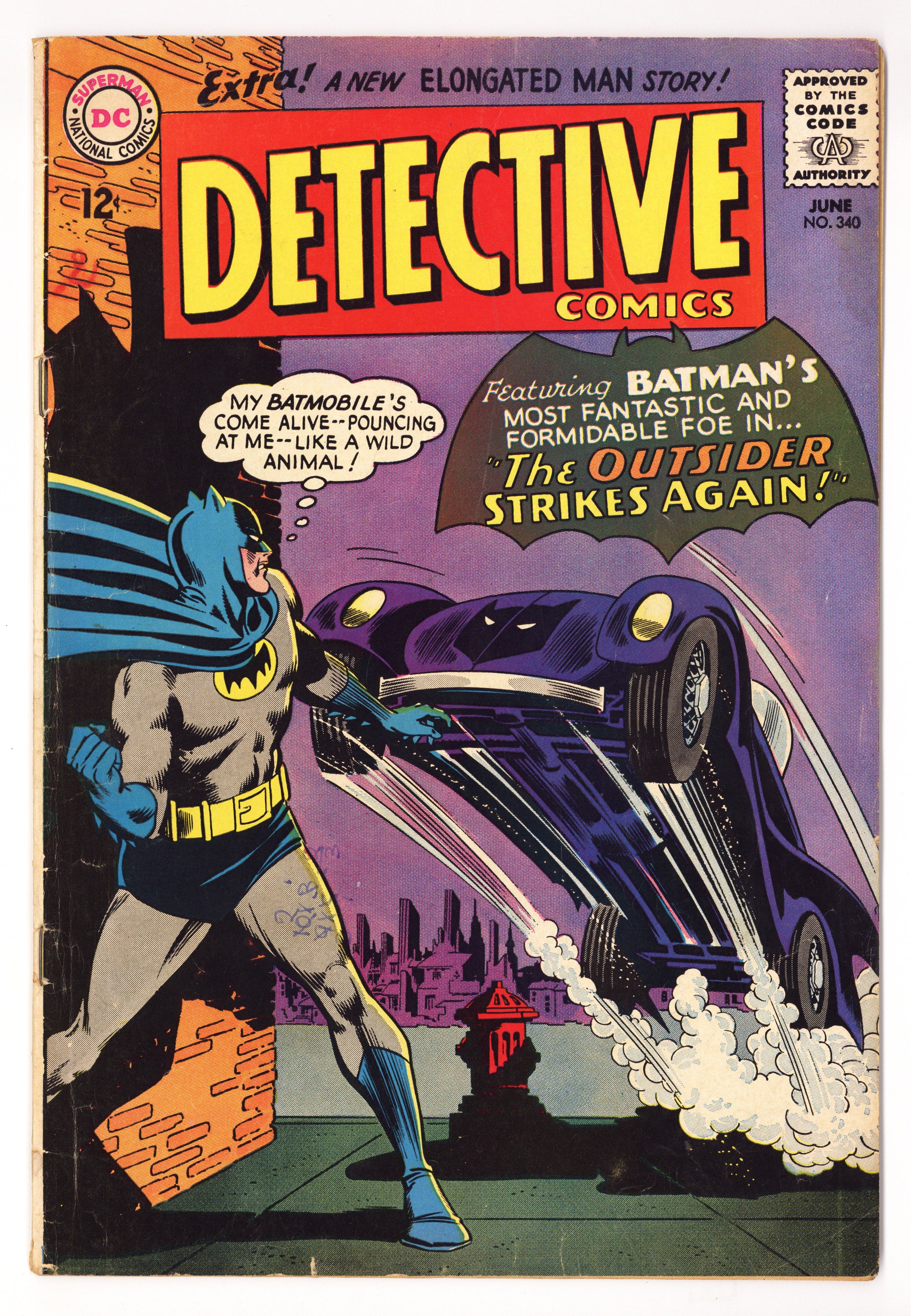 Detective Comics Vol 1 340 VG- (3.5) (1965) 