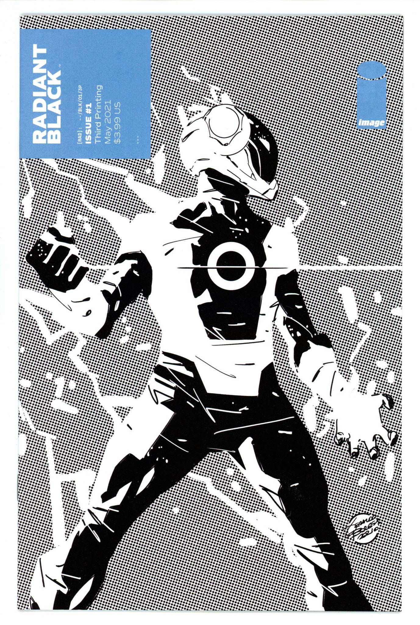 Radiant Black 1 VF- (7.5) 3rd Print (2021) Borges Incentive Variant 