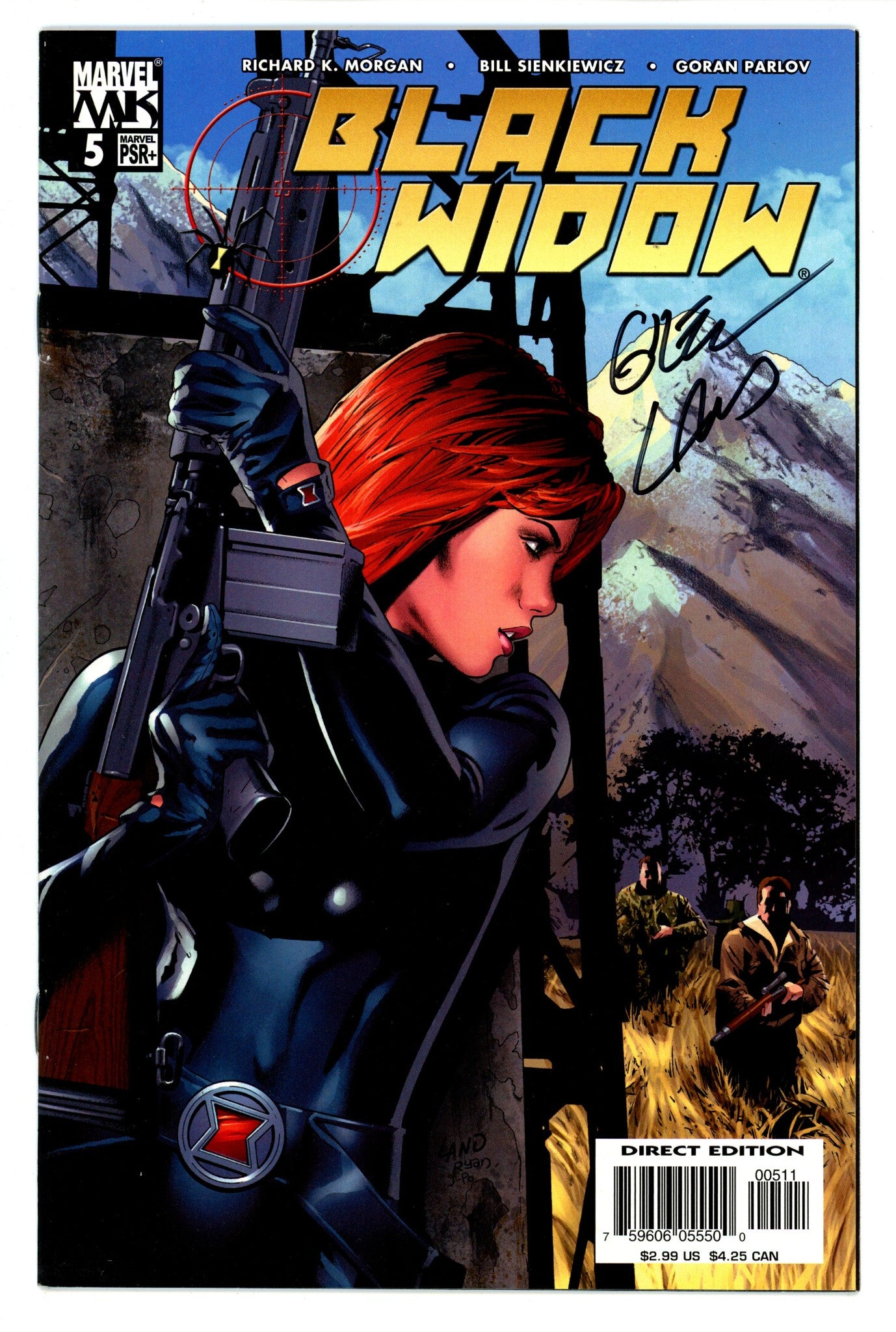Black Widow Vol 3 5 High Grade (2005) Signed x1 Cover Greg Land 