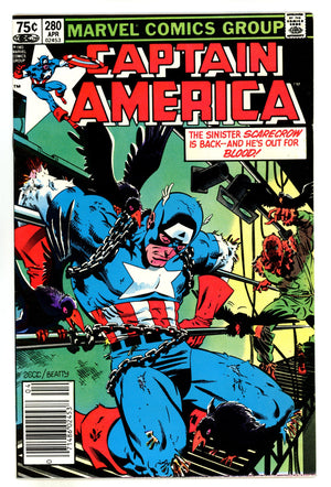 Captain America Vol 1 280  VF+ (8.5)  (1983)  Canadian Price Variant  
