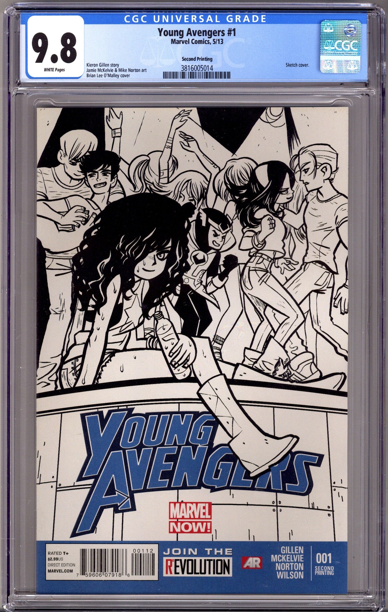 Young Avengers Vol 2 1 CGC 9.8 (NM/M) (2013) 2nd Print 