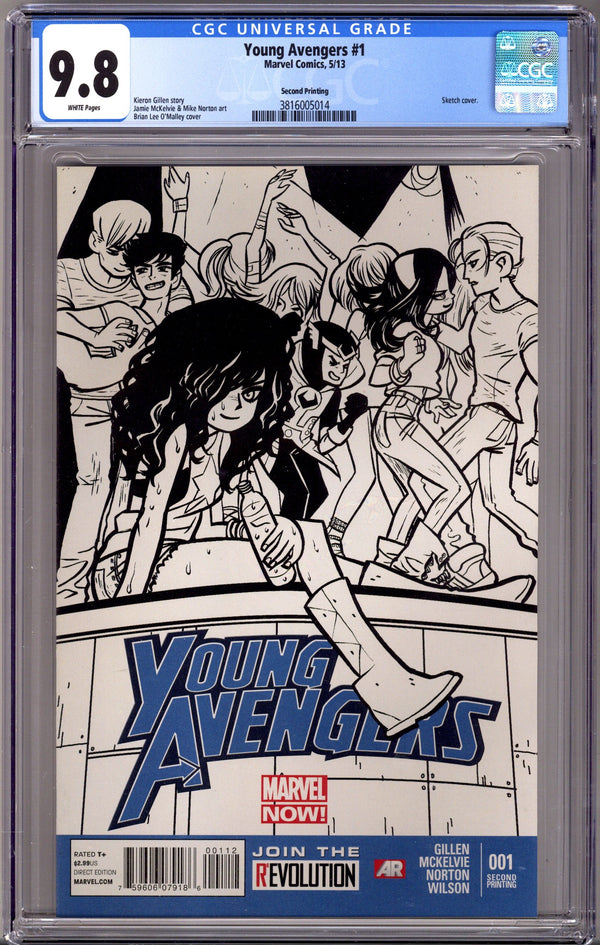 Young Avengers Vol 2 1 CGC 9.8 (NM/M) (2013) 2nd Print