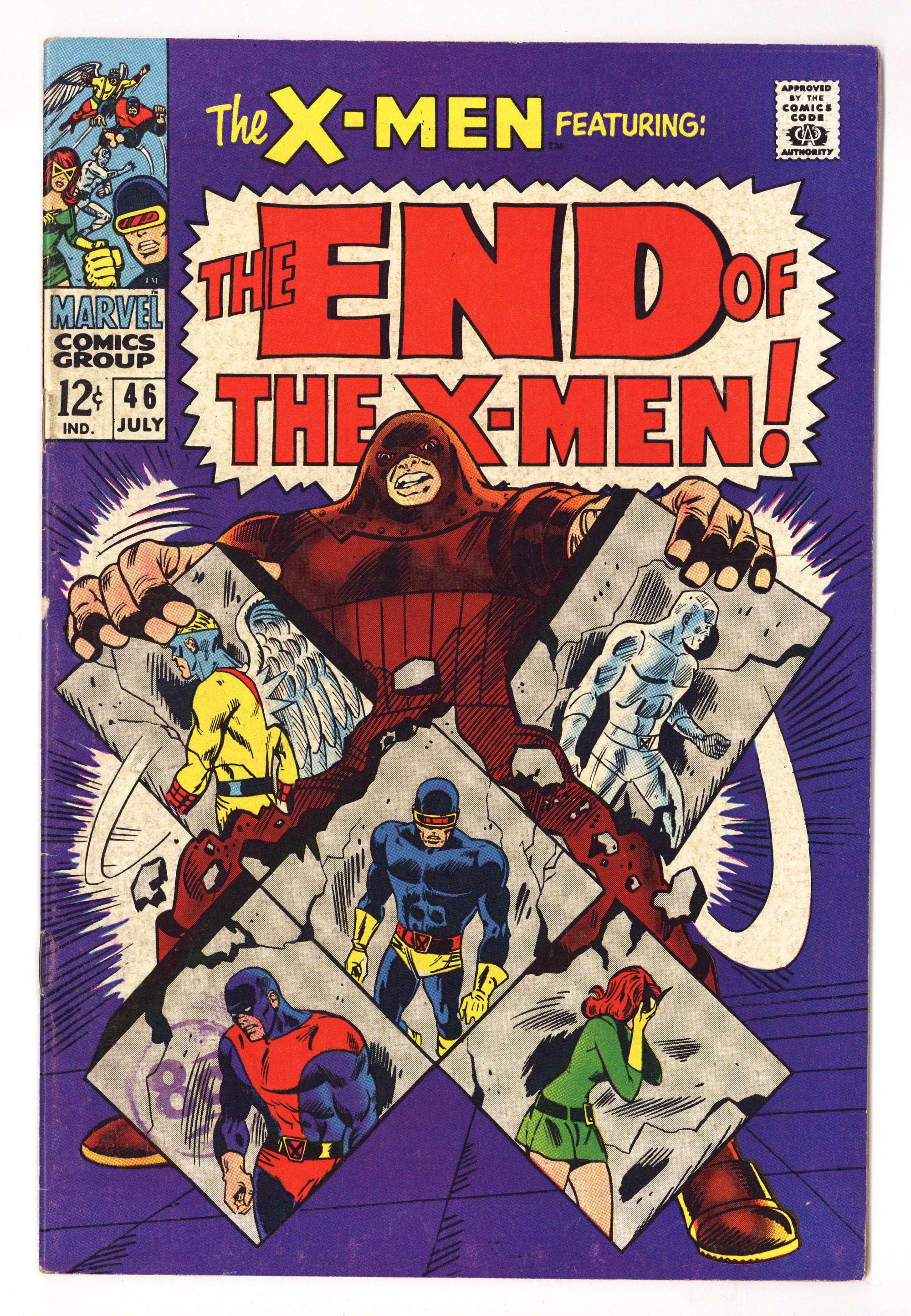The X-Men Vol 1 46  FN+ (6.5)   (1968)        