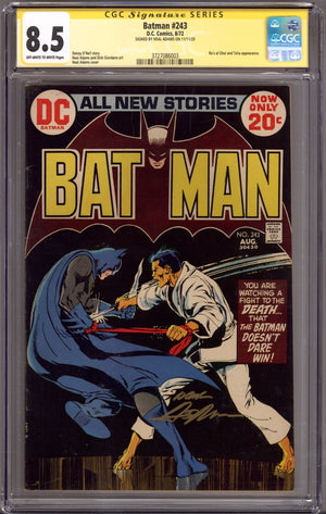Batman Vol 1 243 CGC 8.5 (VF+) (1972) Signed x1 Cover Neal Adams