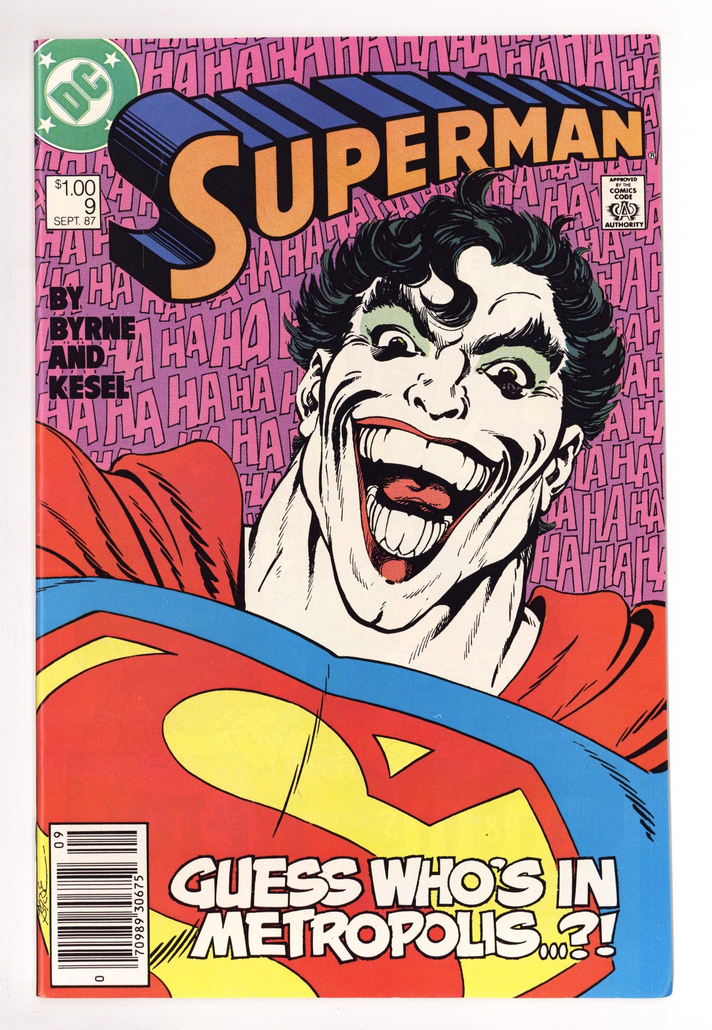 Superman Vol 2 9 VF/NM (9.0) (1987) Canadian Price Variant 