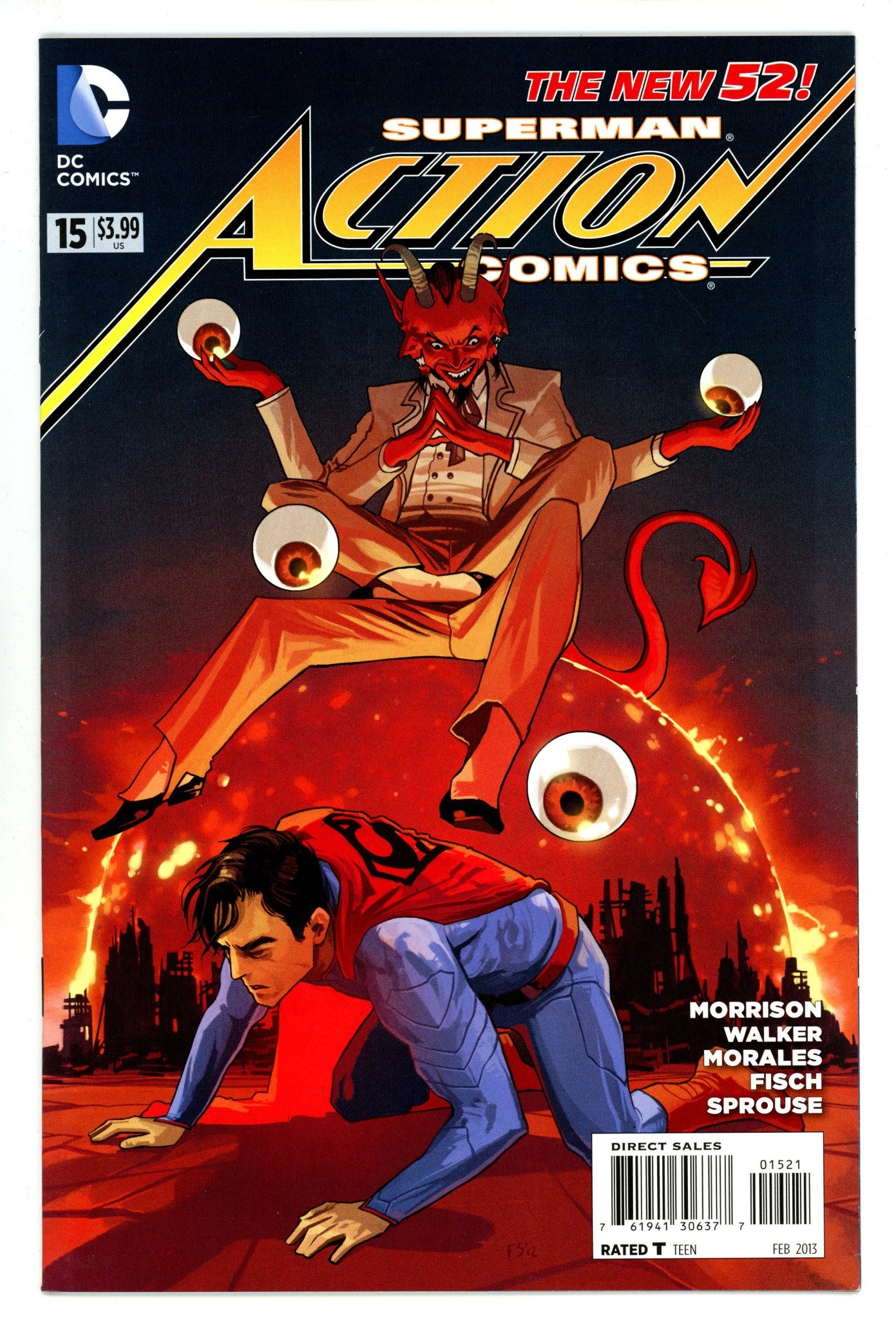 Action Comics Vol 2 15 High Grade (2013) Staples Variant 