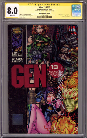 Wizard Presents: Gen 13 1/2 CGC 8.0 (VF) (1994) Signed x1 Cover J. Scott Campbell