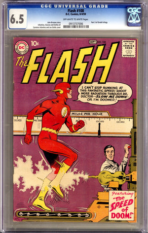 The Flash Vol 1 108 CGC 6.5 (FN+) (1959)