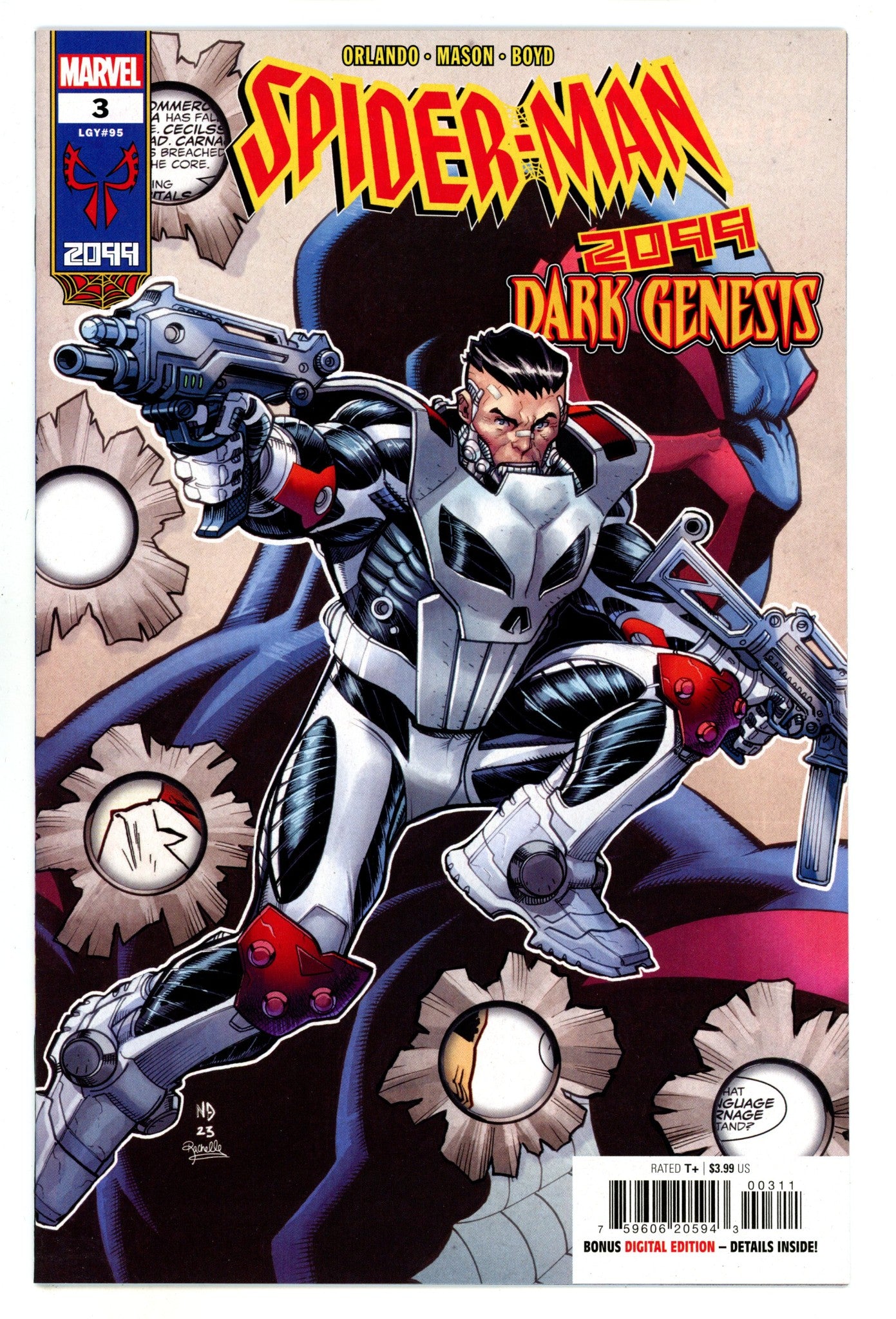 Spider-Man 2099: Dark Genesis  3 (95)  High Grade  (2023)  