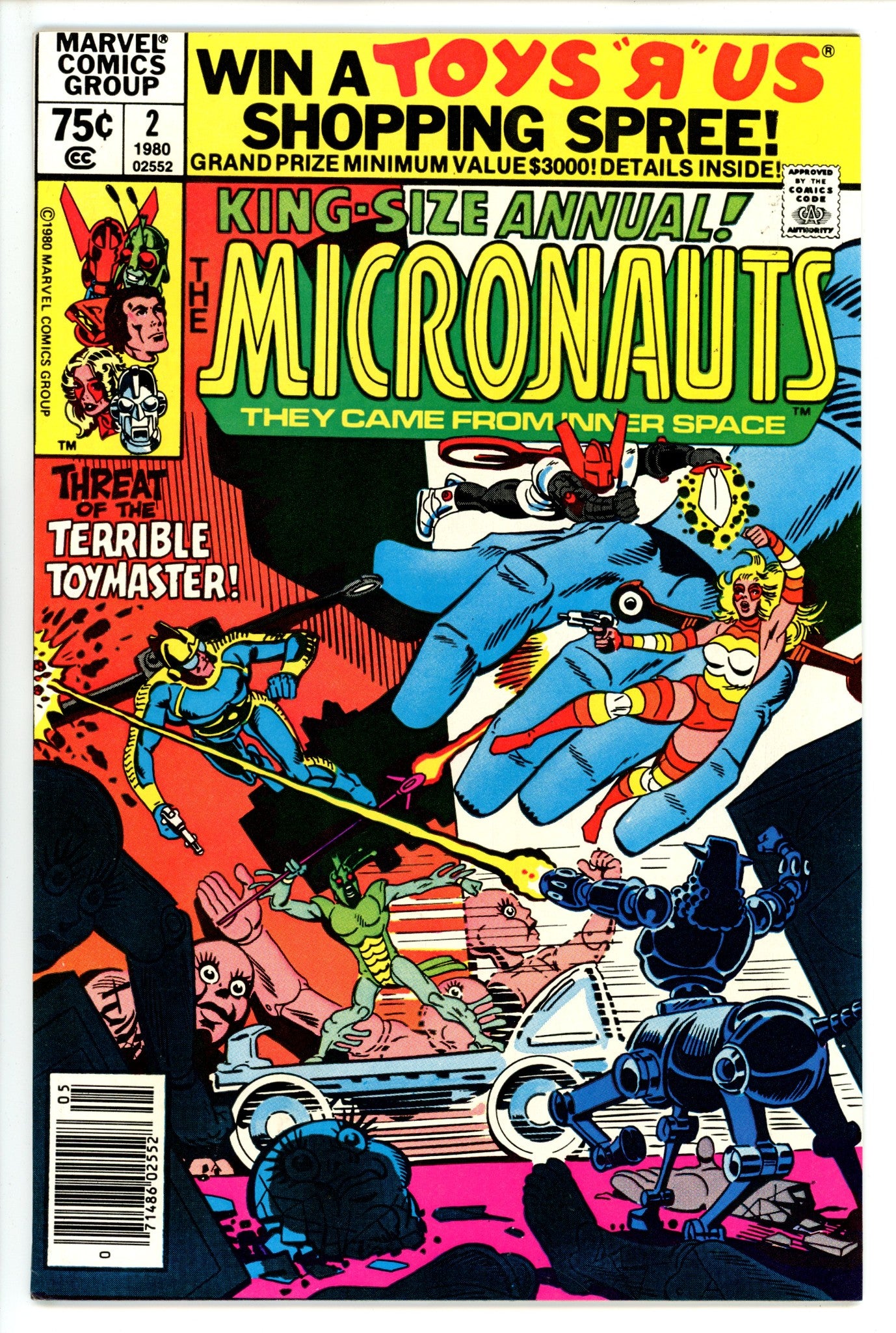 Micronauts Annual Vol 1 2 Newsstand (1980)