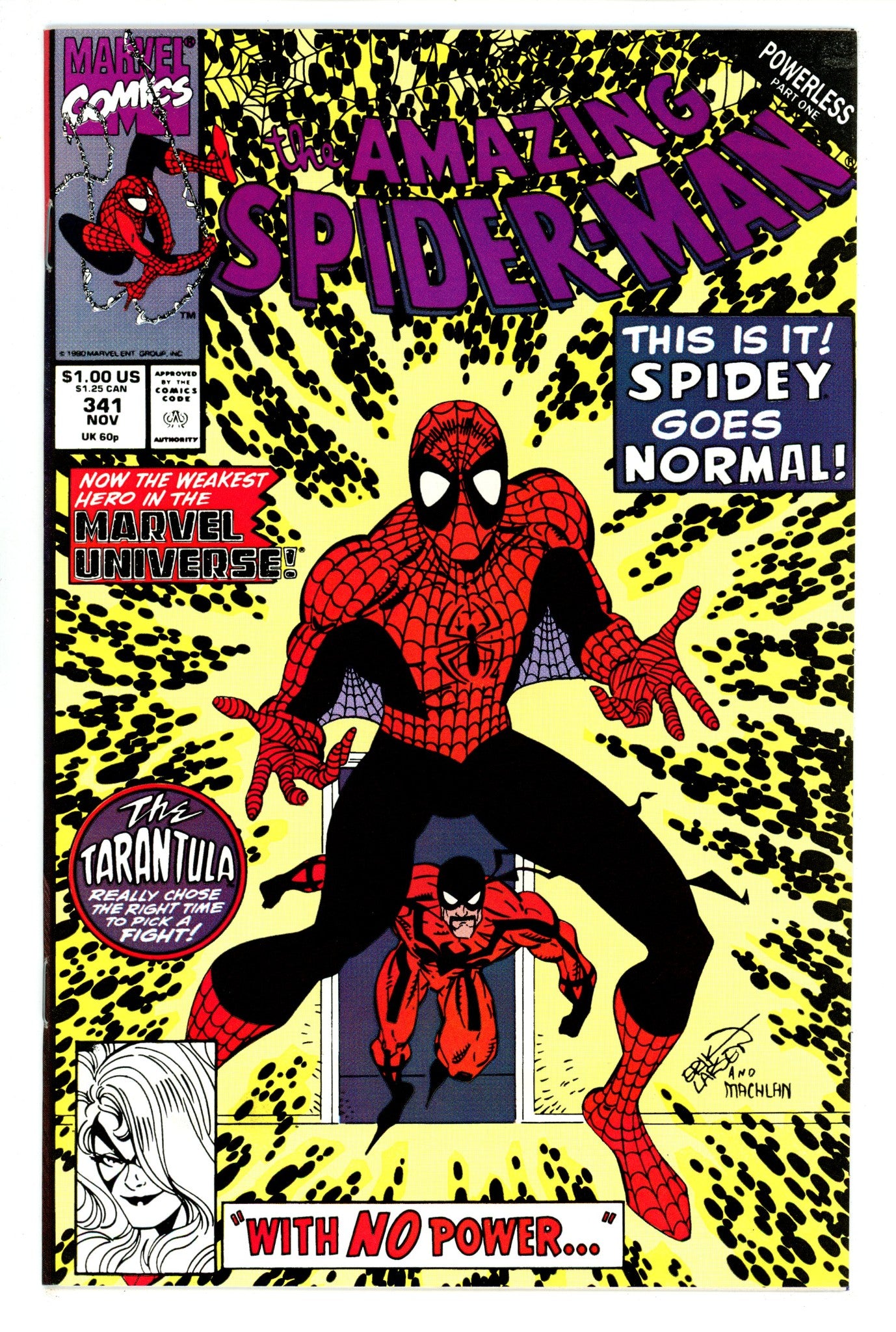 The Amazing Spider-Man Vol 1 341 NM- (9.2) (1990) 