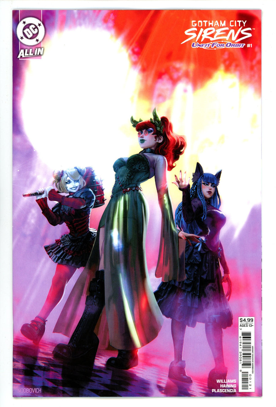 Gotham City Sirens Unfit For Orbit  1 Noobovich  Variant   (2025)