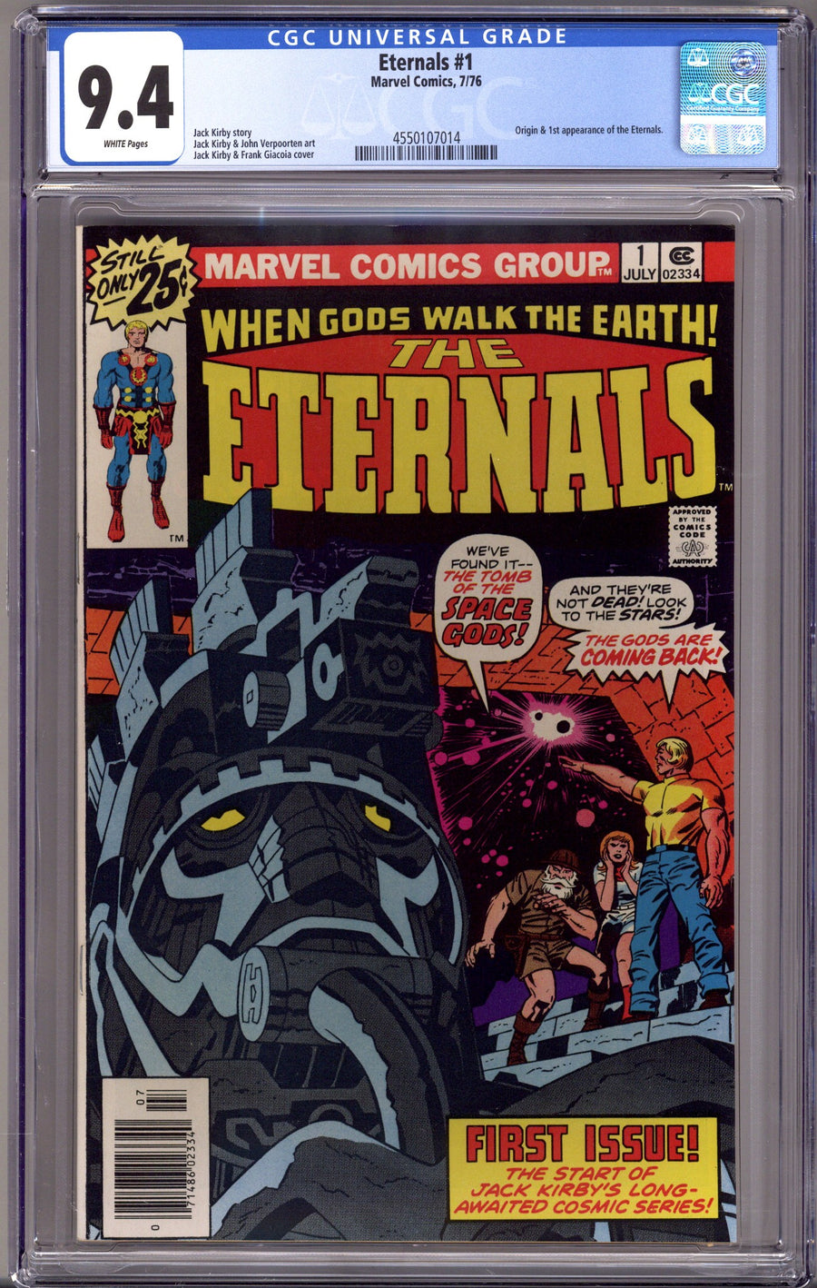 The Eternals Vol 1 1 CGC 9.4 (NM) (1976) 