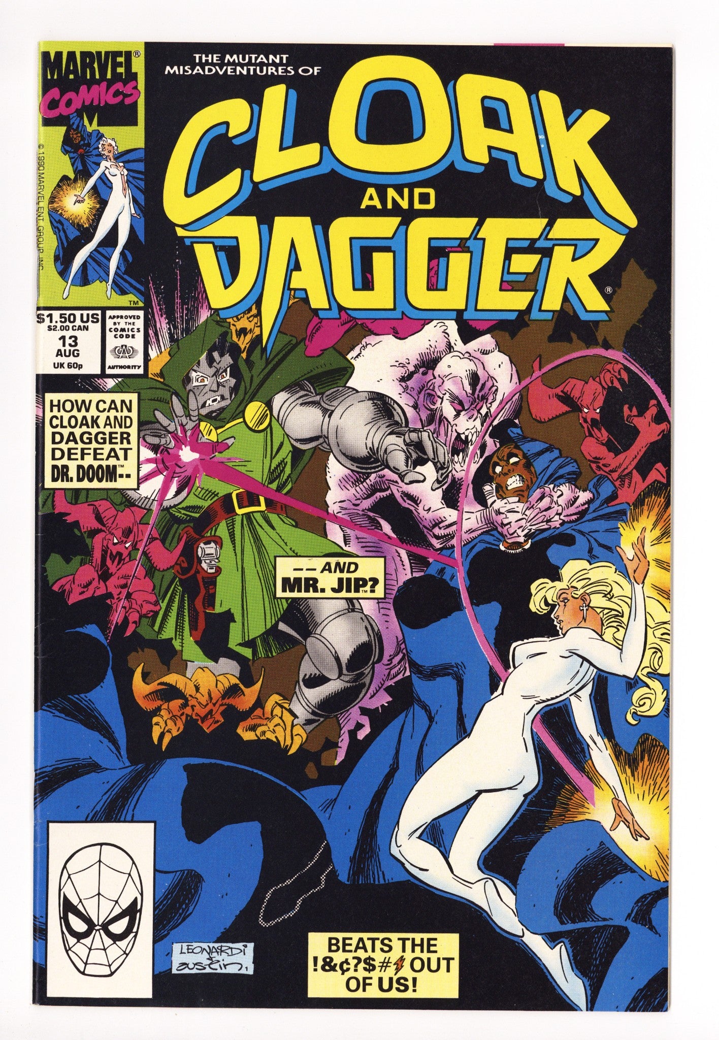 The Mutant Misadventures of Cloak and Dagger 13 Mid Grade (1990) 