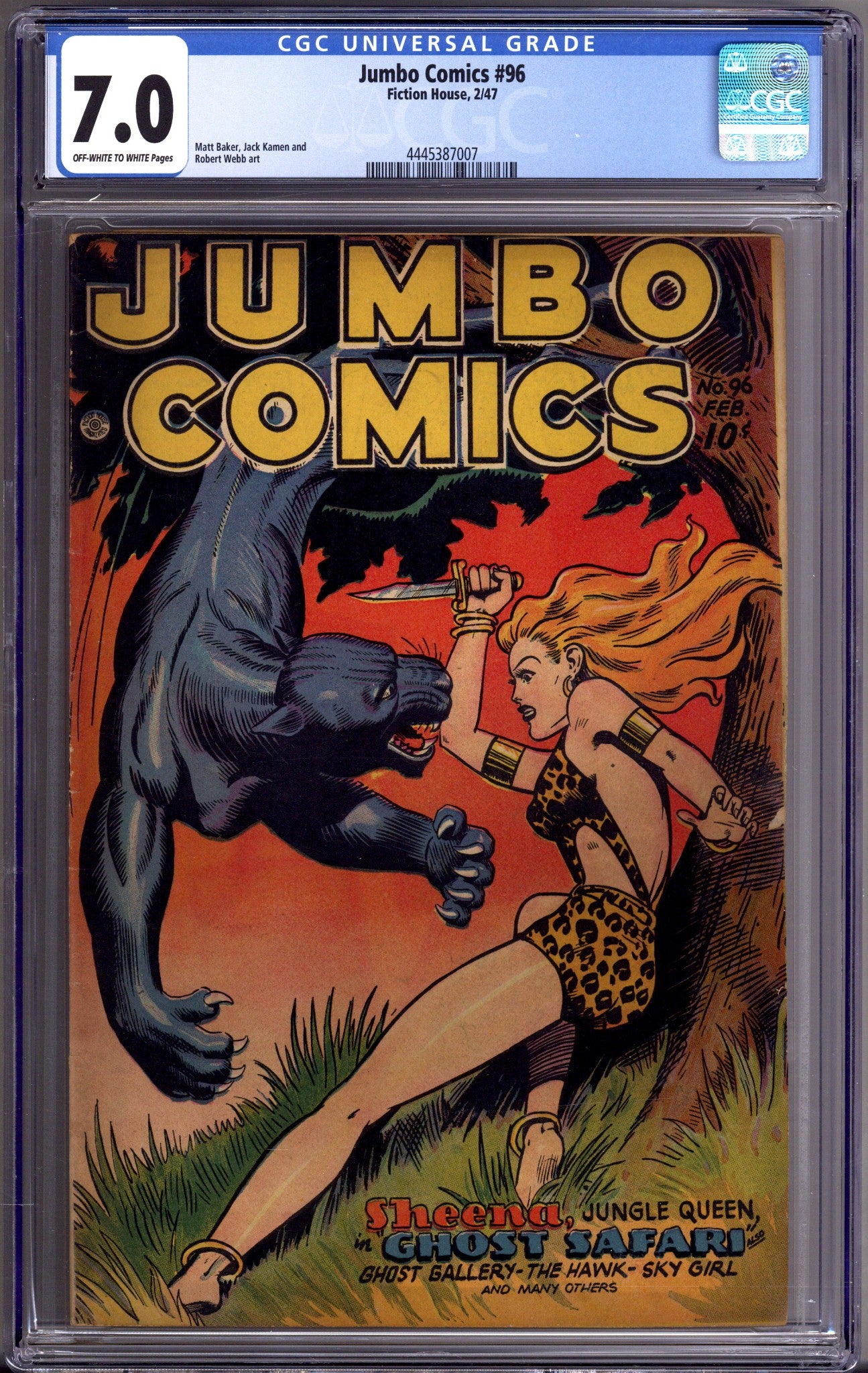 Jumbo Comics 96 CGC 7.0 (FN/VF) (1947) 