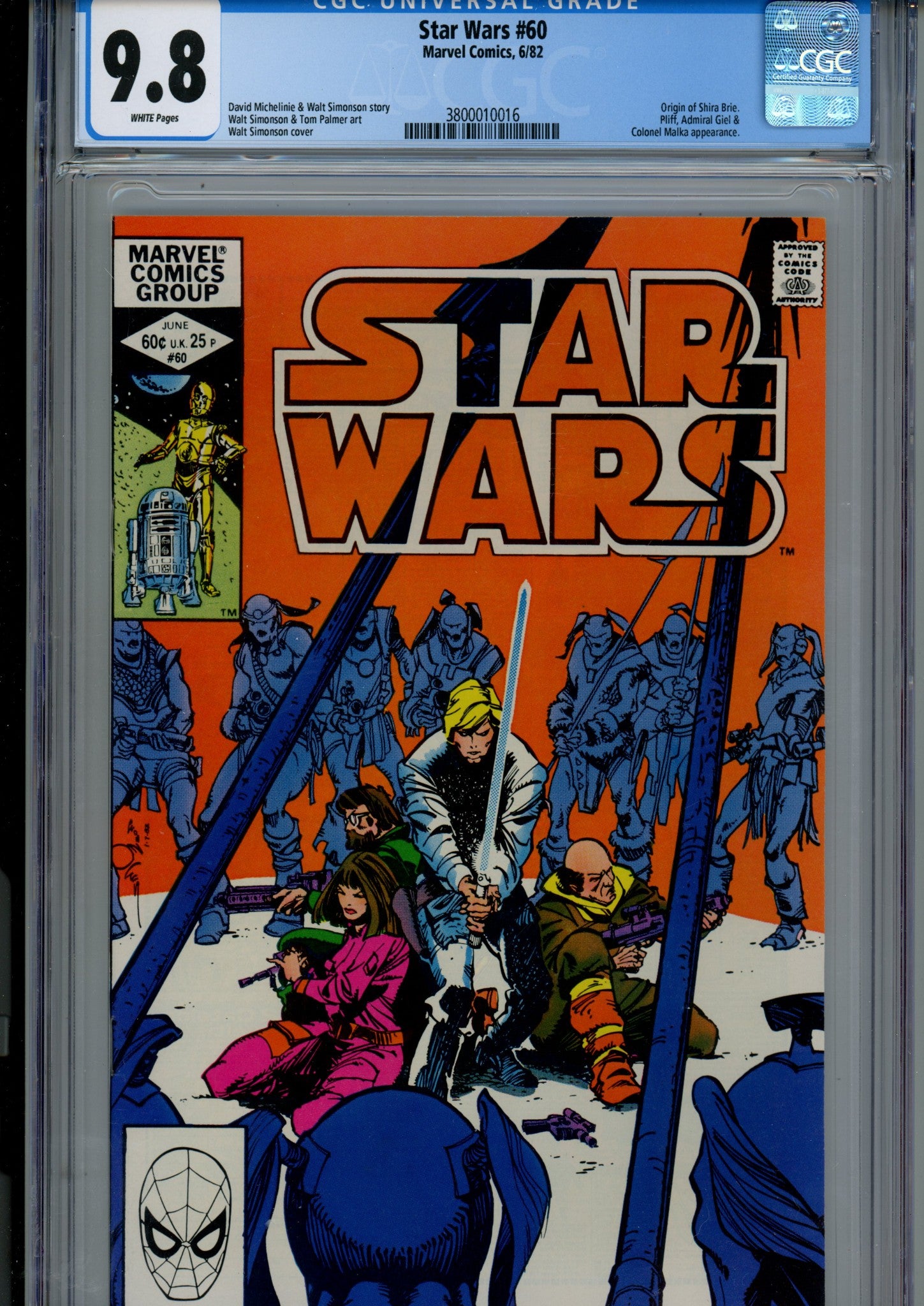 Star Wars Vol 1 60 CGC 9.8 (NM/M) (1982) 