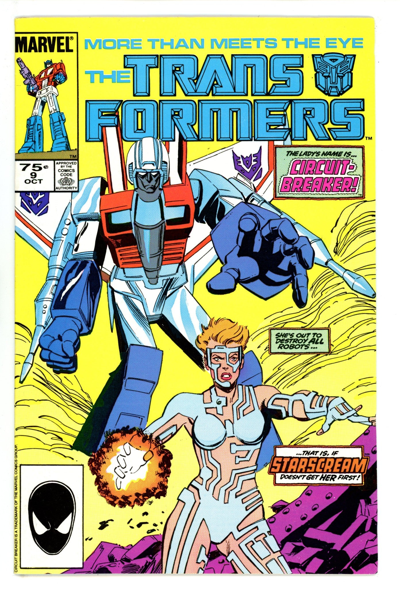 The Transformers 9 VF- (7.5) (1985) 2nd Print 