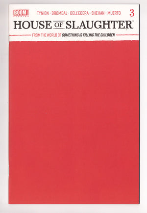 House of Slaughter 3 High Grade (2021) Blank Variant