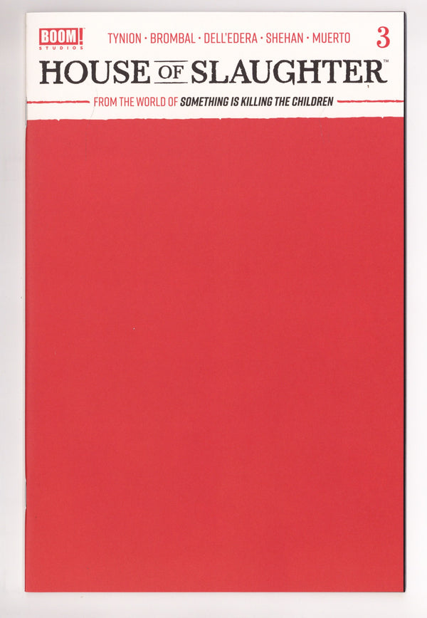 House of Slaughter 3 High Grade (2021) Blank Variant