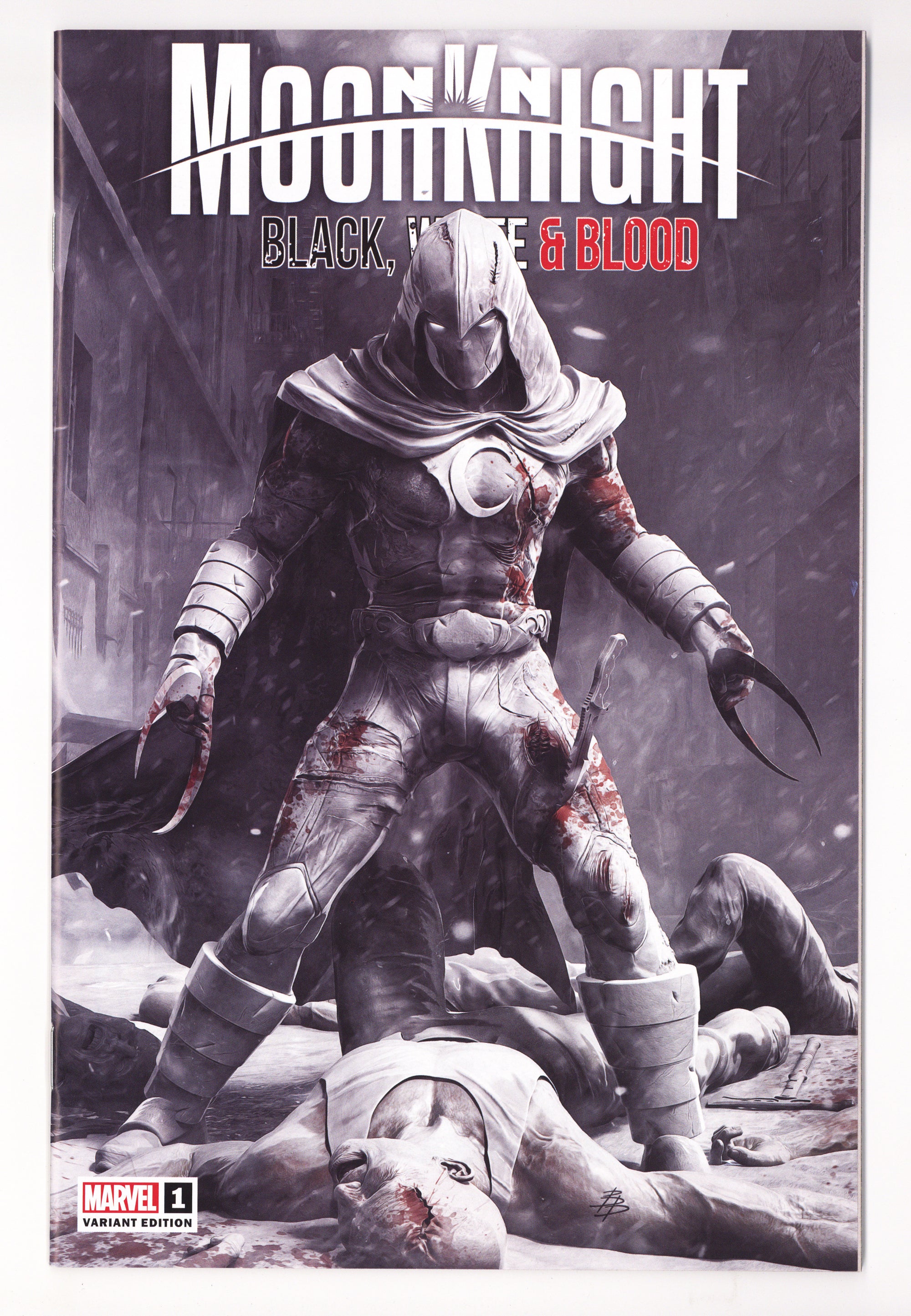 Moon Knight: Black, White & Blood   1  VF/NM (9.0)   (2022) Barends     Exclusive Variant  