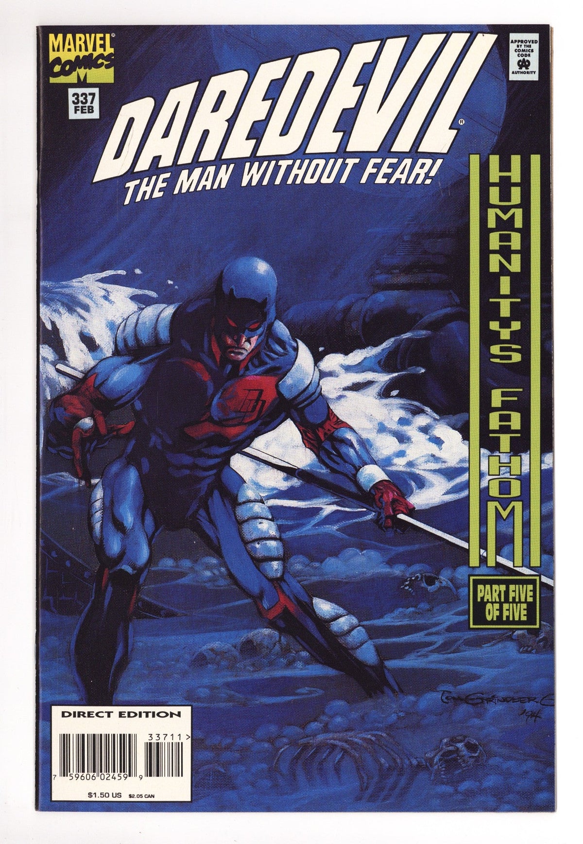 Daredevil Vol 1 337  High Grade   (1995)