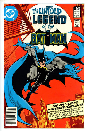 The Untold Legend of the Batman 3 VF+ (1980)