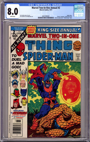 Marvel Two-in-One Annual Vol 1 2 CGC 8.0 (VF) (1977)