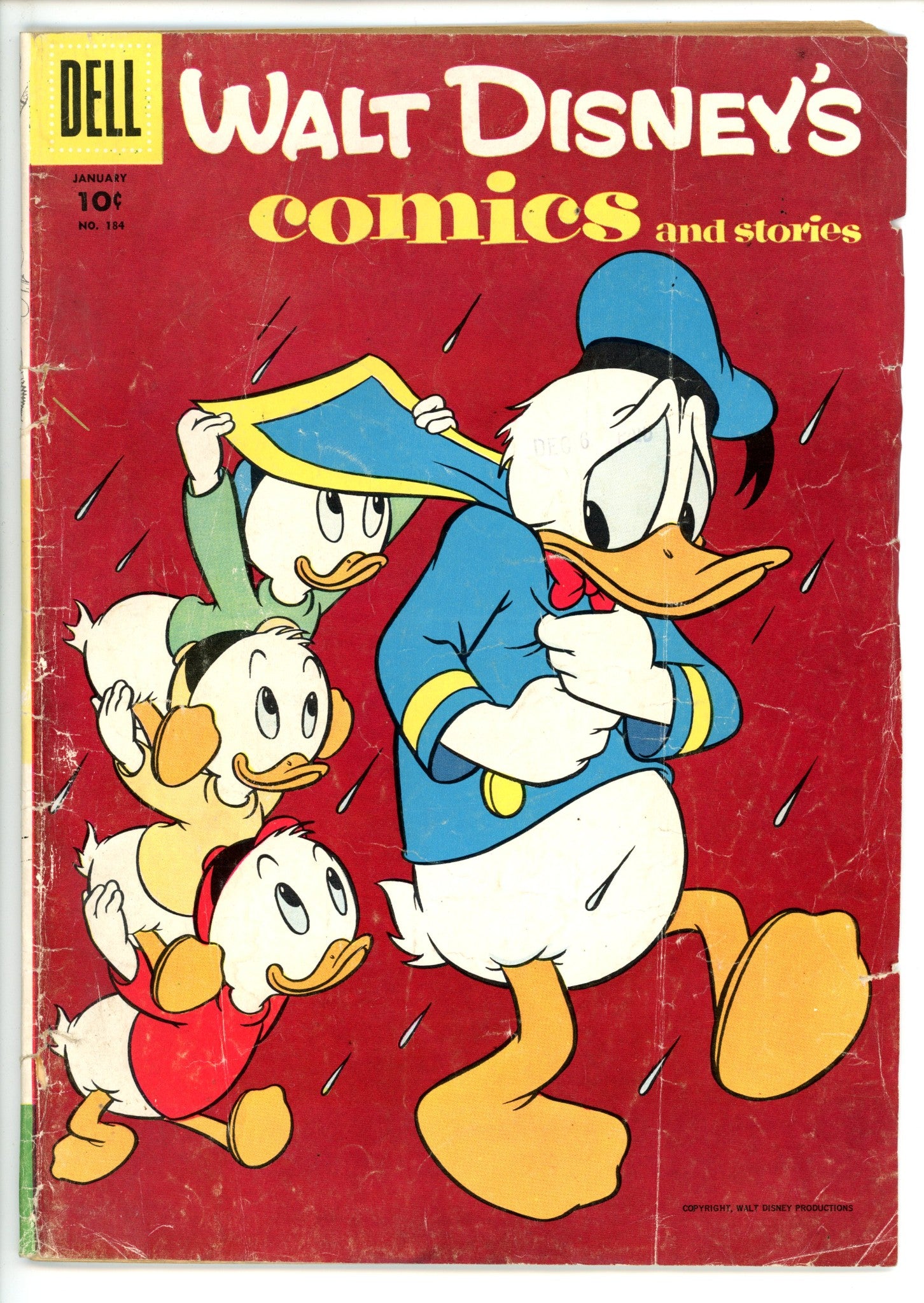 Walt Disney's Comics and Stories Vol 16 4 (184) (1956)