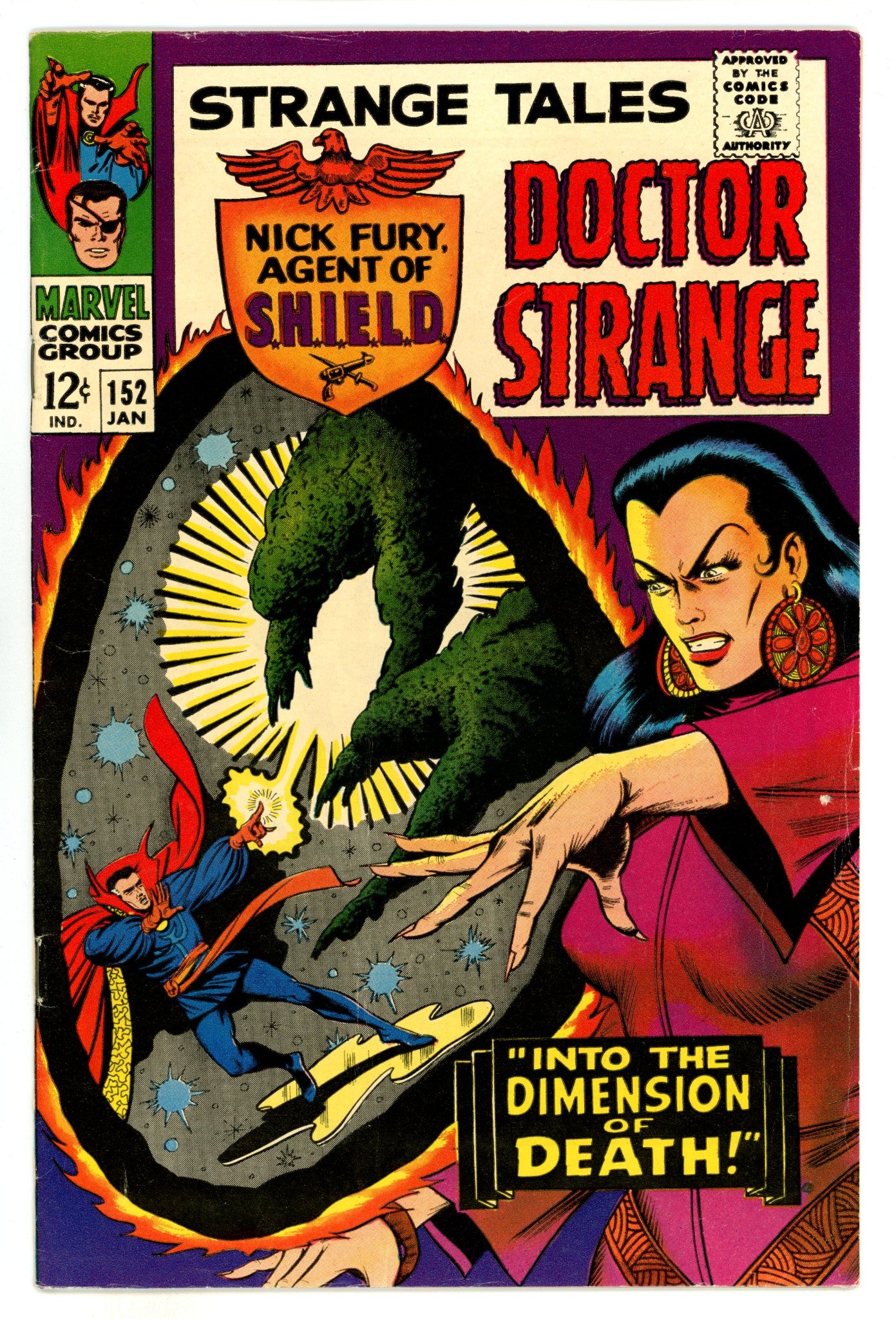 Strange Tales Vol 1 152  FN (6.0)  (1967)  