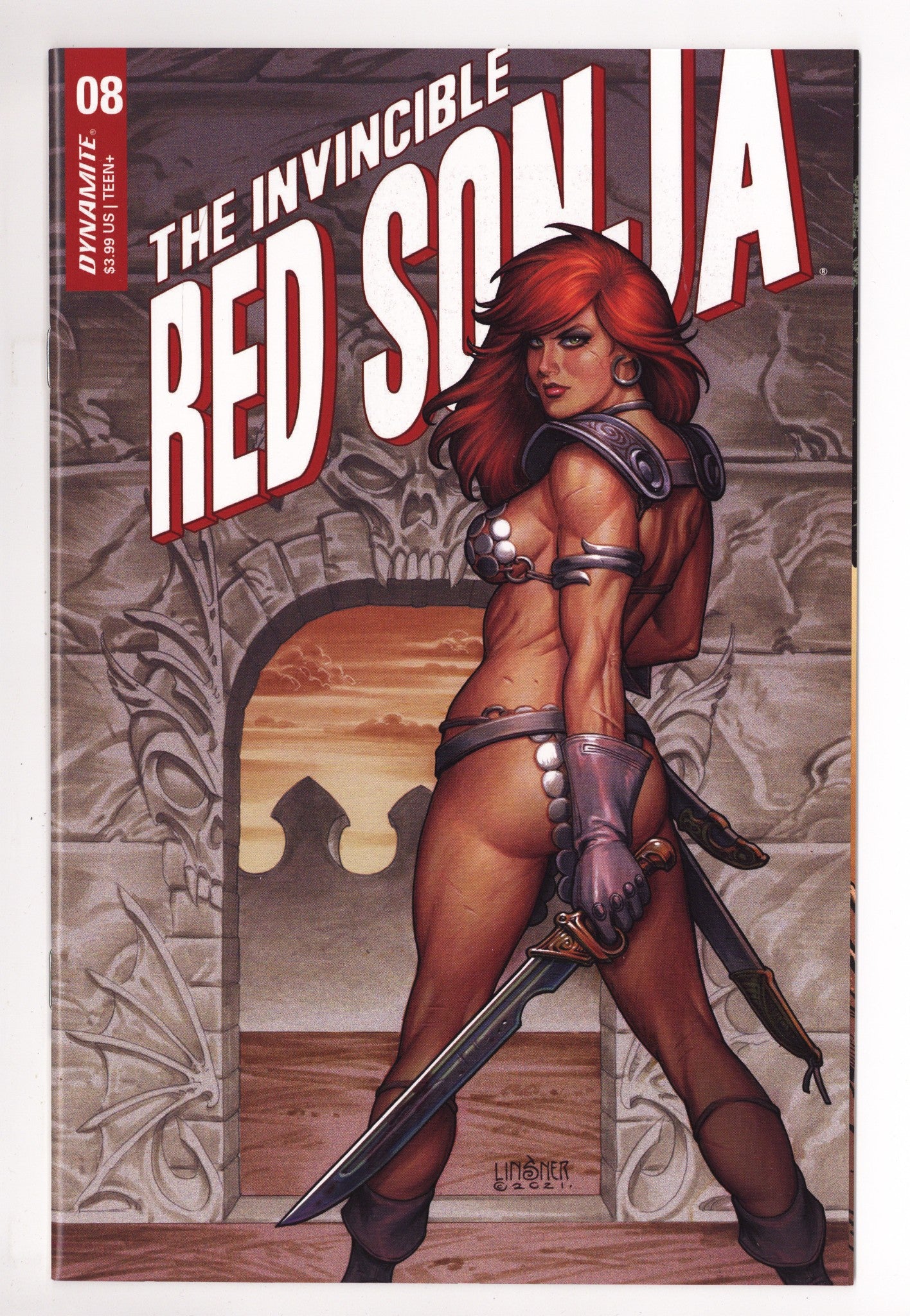 The Invincible Red Sonja   8  High Grade   (2022) Linsner     Variant  