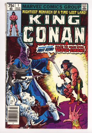 King Conan 1 Low Grade (1980) Newsstand