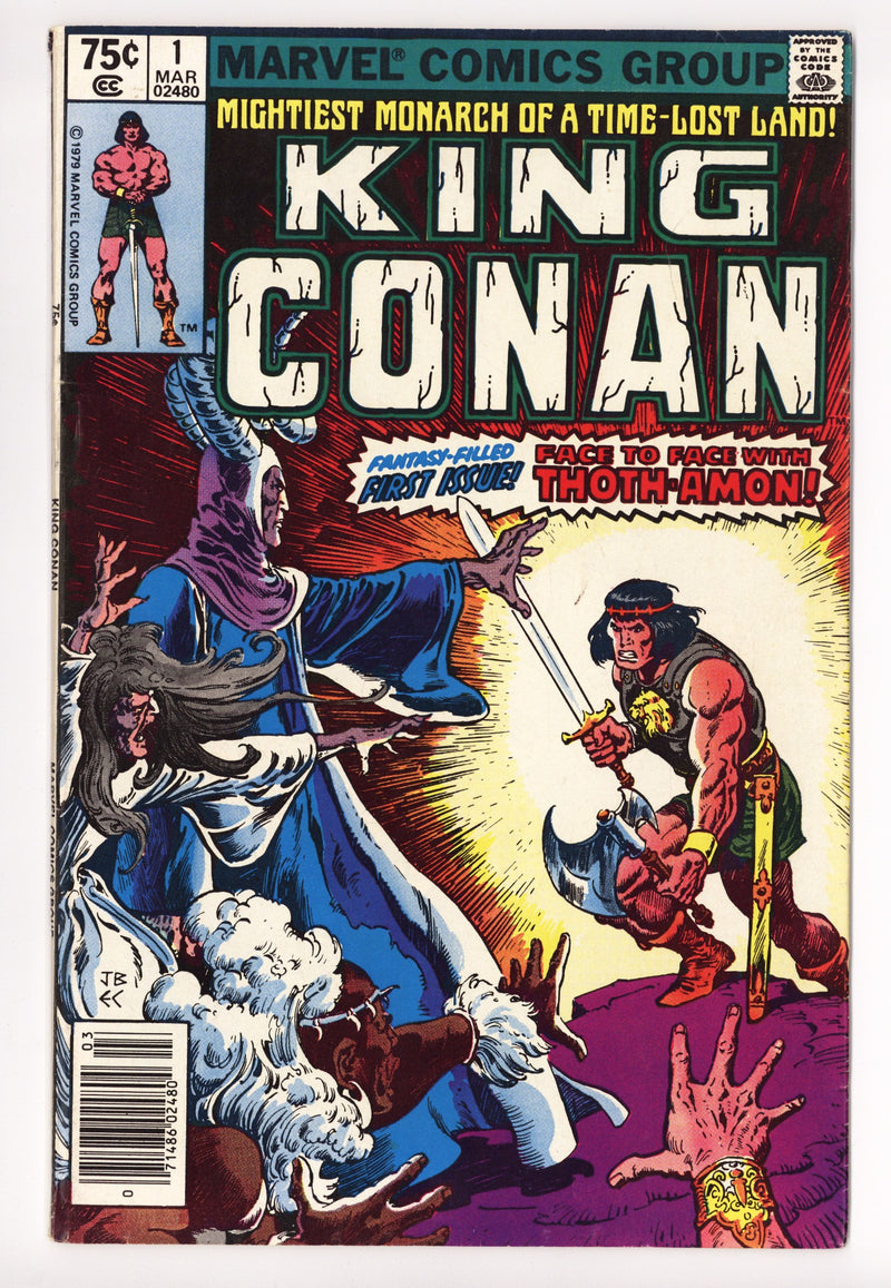King Conan 1 Low Grade (1980) Newsstand 