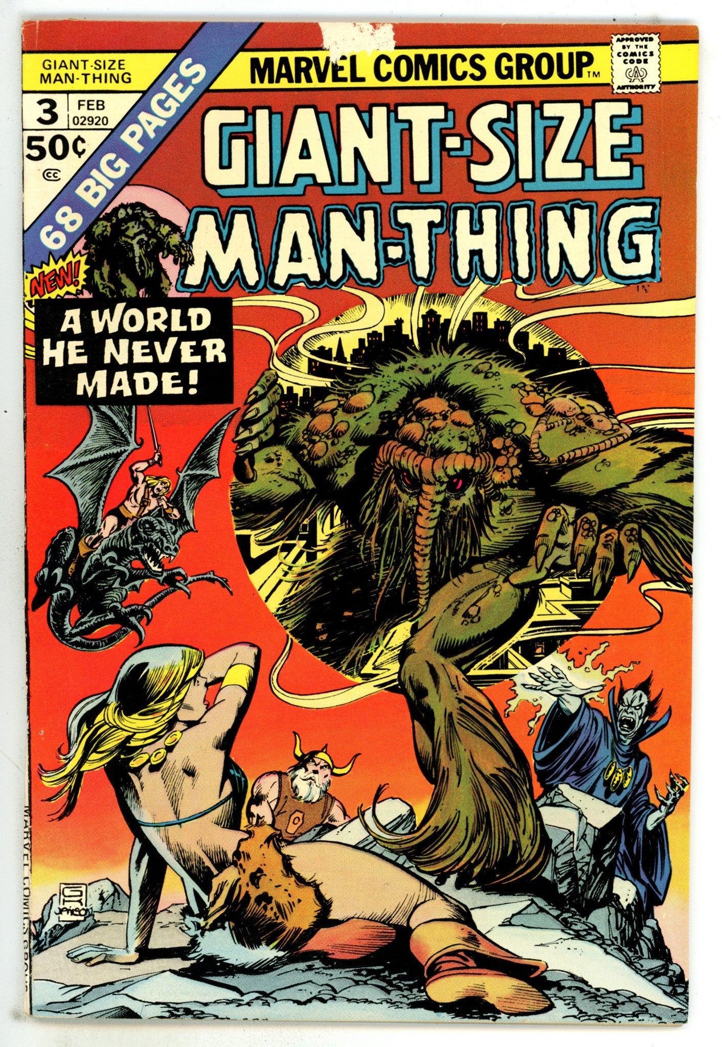 Giant-Size Man-Thing 3 FN+ (6.5) (1975) 