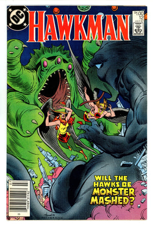 Hawkman Vol 2 12 VF+ (8.5) (1987) Canadian Price Variant