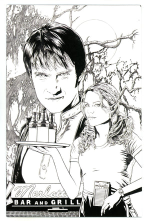 True Blood Vol 1 4 High Grade (2010) Corroney B&W Virgin Incentive Variant