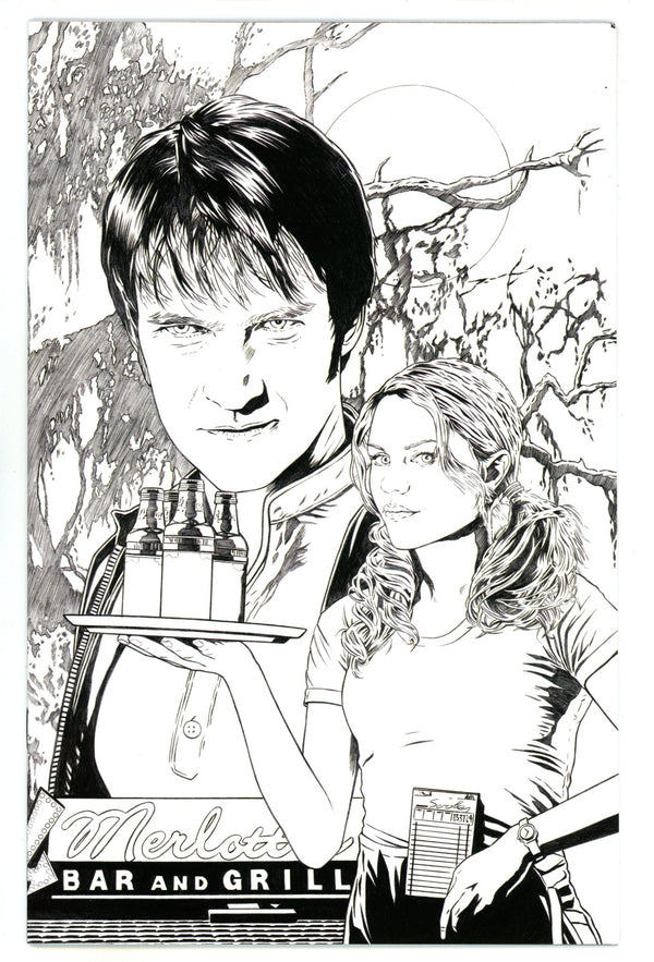 True Blood Vol 1 4 High Grade (2010) Corroney B&W Virgin Incentive Variant