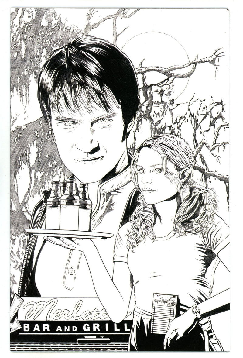 True Blood Vol 1 4 High Grade (2010) Corroney B&W Virgin Incentive Variant 